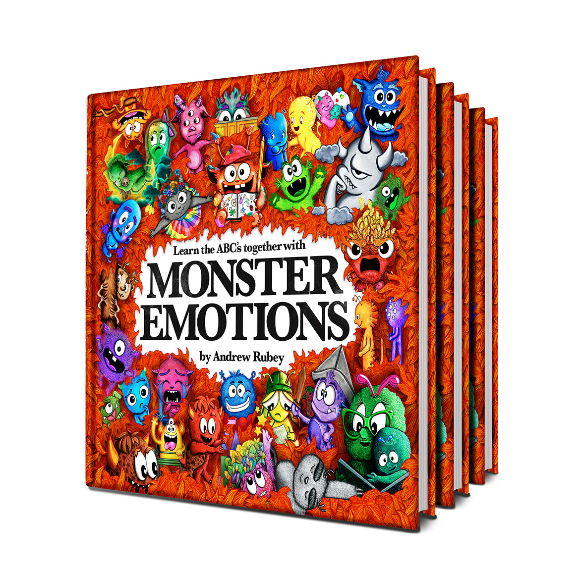 HARDBACK BOOK - Set of 3 - Learn the ABC's Together with MONSTER EMOTIONS