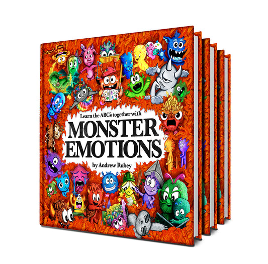 HARDBACK BOOK - Set of 3 - Learn the ABC's Together with MONSTER EMOTIONS